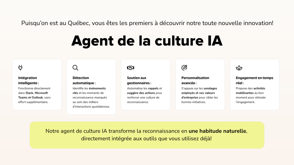 diapositive de présentation: Agent de la culture IA