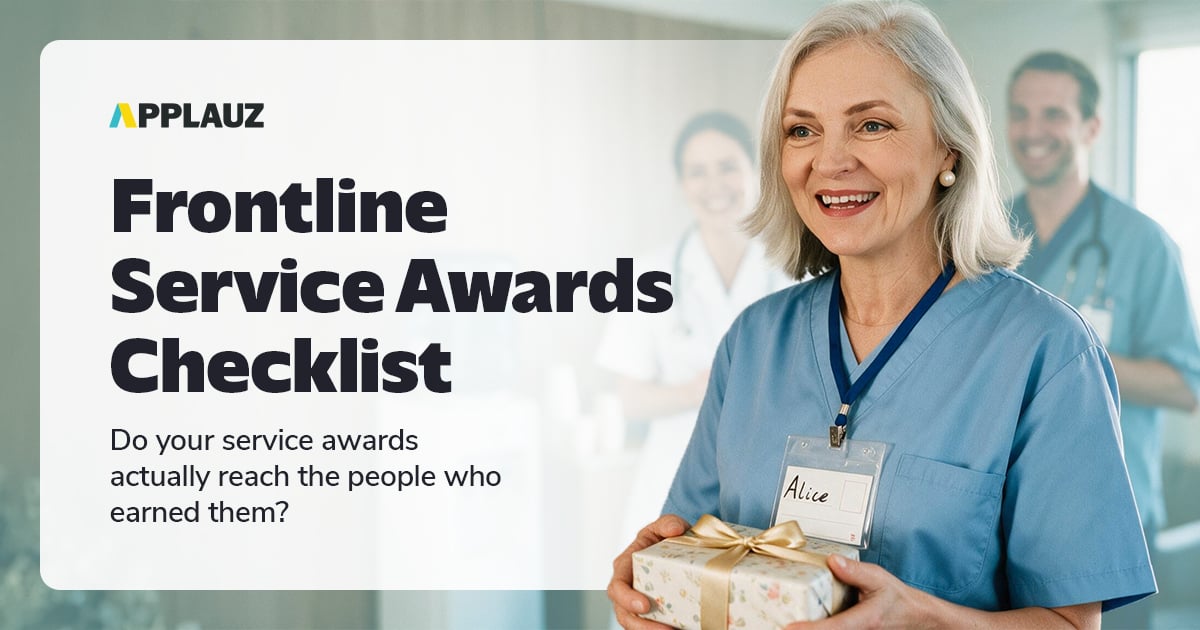 Frontline Service Awards Checklist