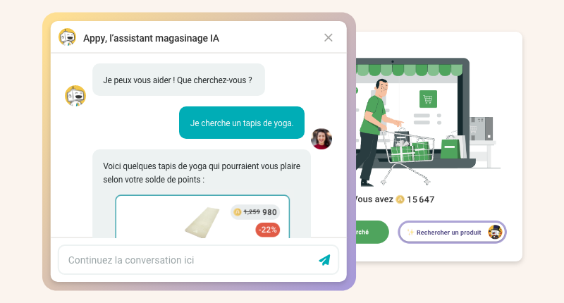 Appy l'assistant de magasinage AI
