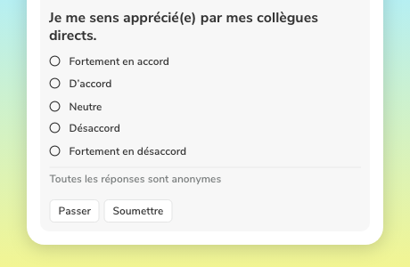 Sondage éclair Applauz dans MS Teams