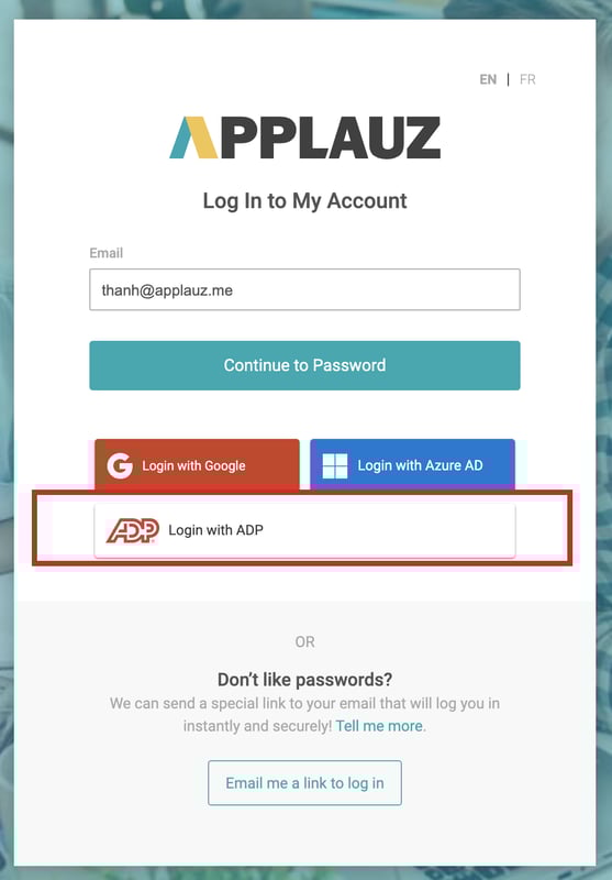 How to Login to Applauz using ADP Single Sign On
