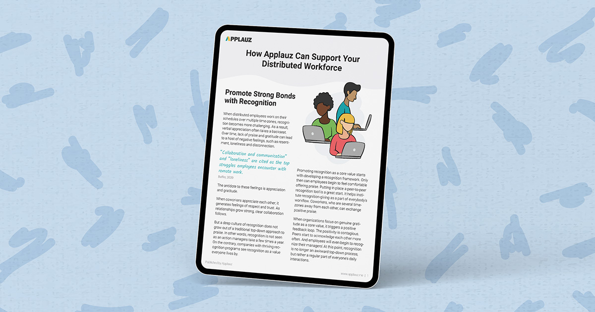 How Applauz Can Support Your Distributed Workforce
