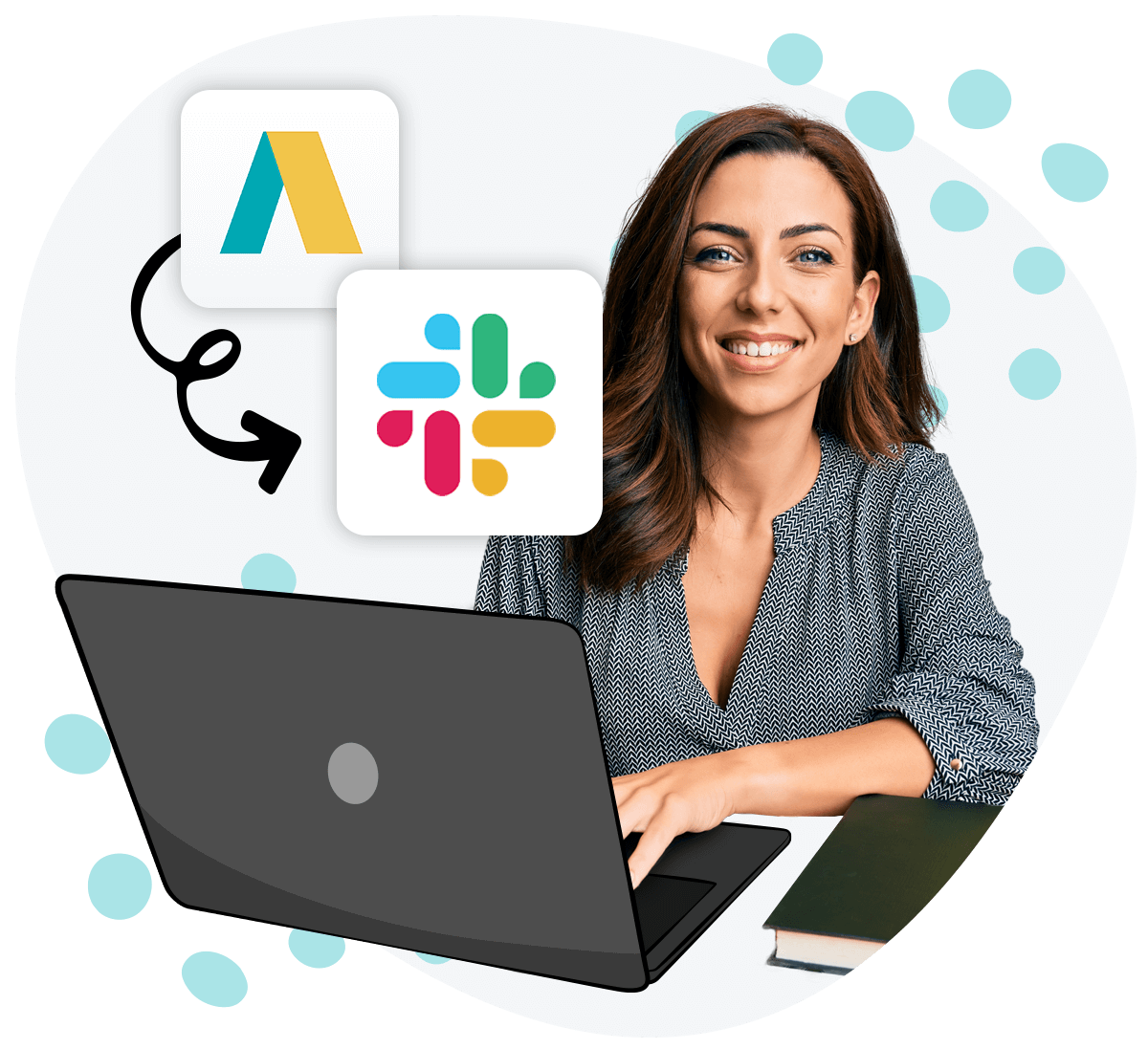 slack-setup-female-laptop-slack-applauz